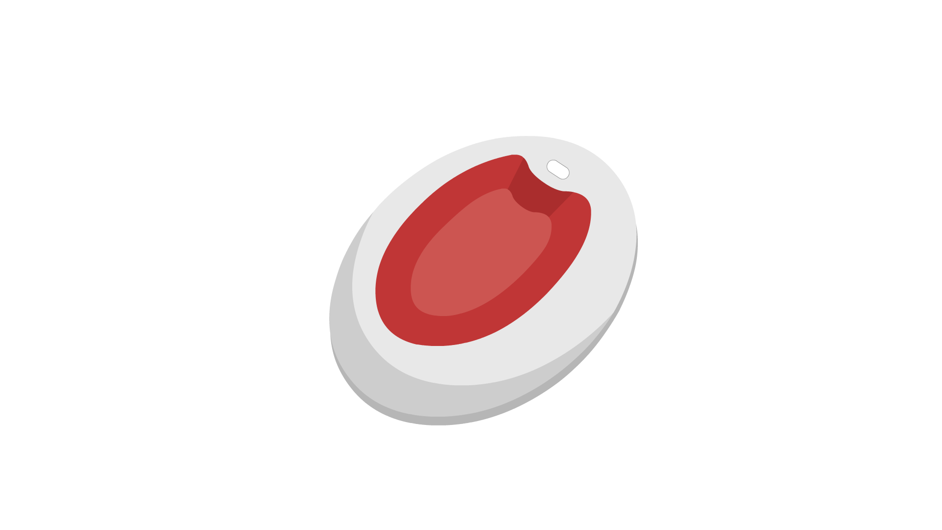 illustration of the red button pendant